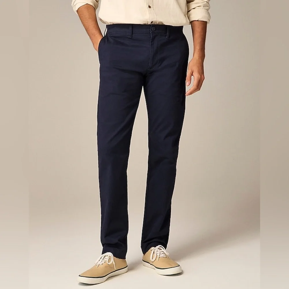 EUC J crew 484 Slim-fit tech oxford pant navy blue 28x32